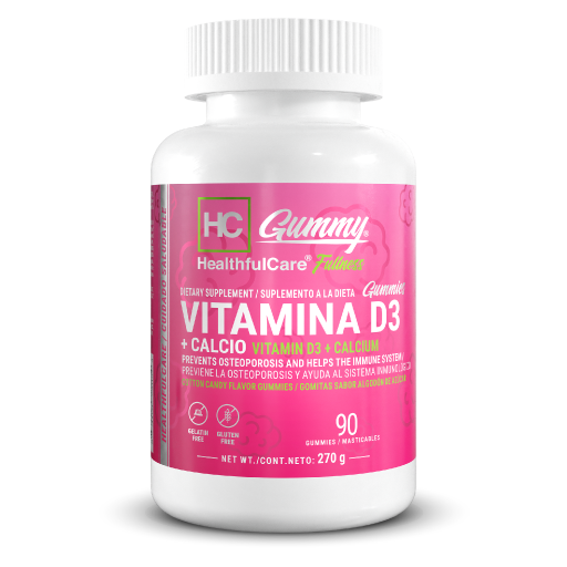 VITAMINA D3 MAS CALCIO 90 MASTICABLES HC